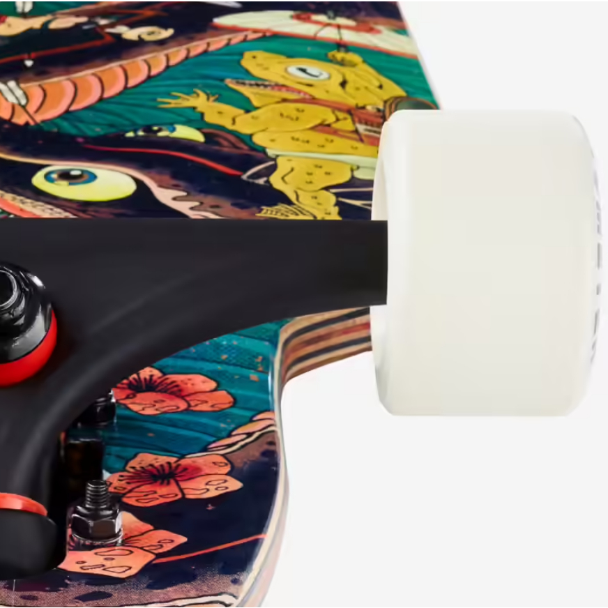 OXELO FREE 520 Longboard Dengan Roda 70mm Dan kekerasan 76A