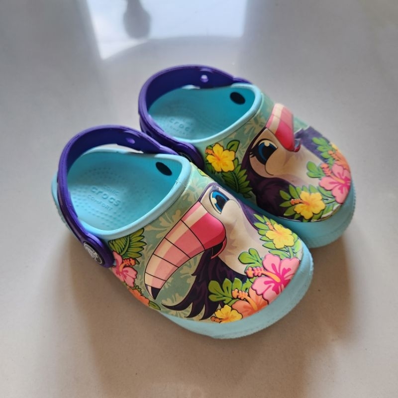 Crocs light up sendal anak original preloved second