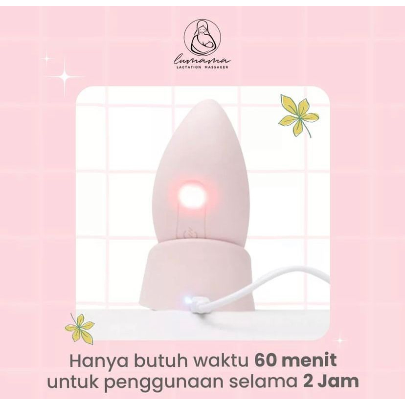 Lumama Lactation Massager - GARANSI RESMI 1 TAHUN / alat pijat payudara / melancarkan asi / menghilangkan nyeri payudara / portable / travel size/ kinmade / compact size/ mango shape/ pompa asi /perlengkapan menyusui/ alat pereda mastitis