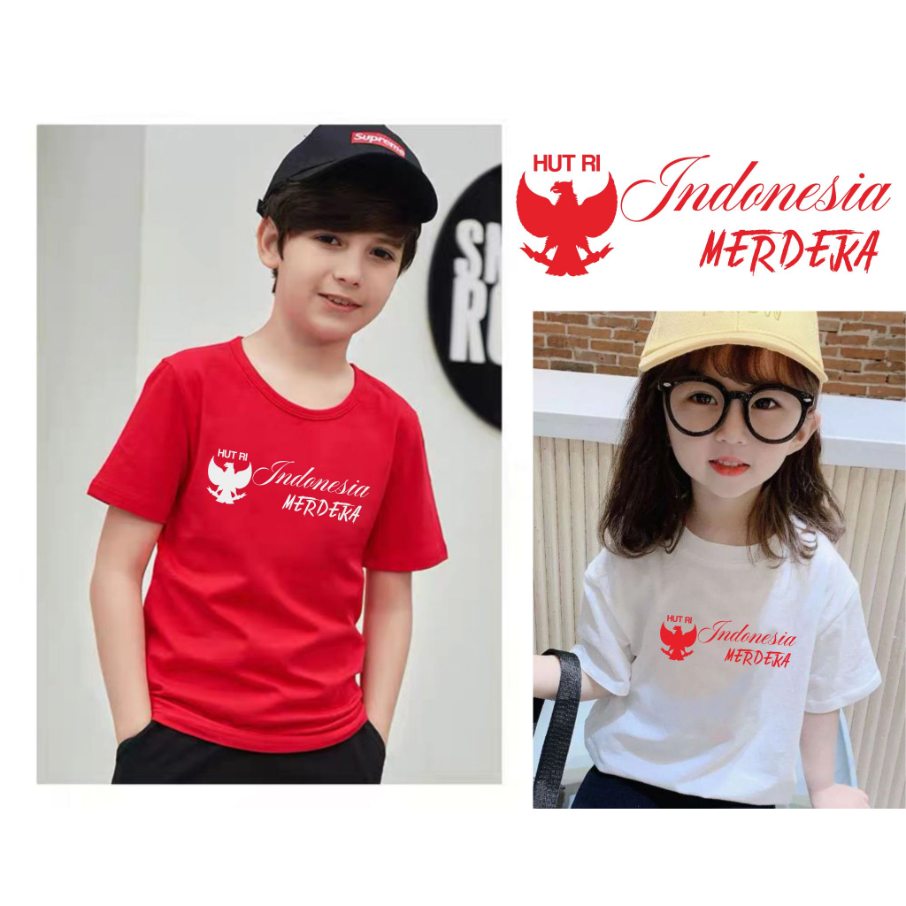 kaos anak HUT RI MERDEKA INDONESIA PANCASILA