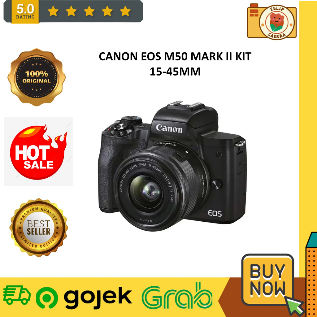Canon EOS M50 Mark II Kit 15-45mm Kamera Mirrorless