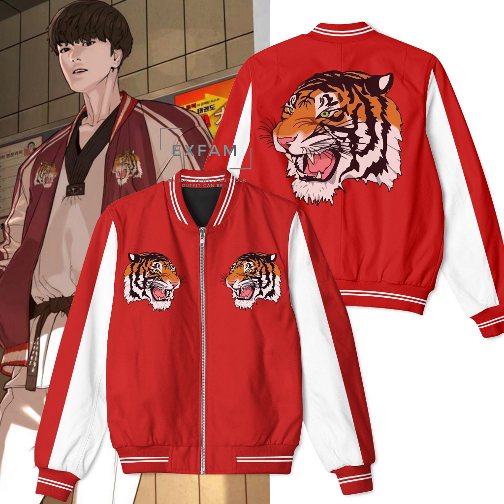 Jaket Bomber Sukajan Seong Taehoon How To Fight Webtoon Manhwa Comic Korea