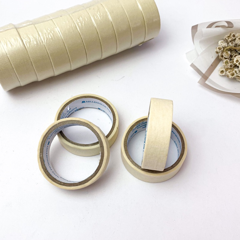 

Isolasi Kertas / Masking Tape l Kecil 3/4 1 Slop 10 Pcs Millenium atau Bery