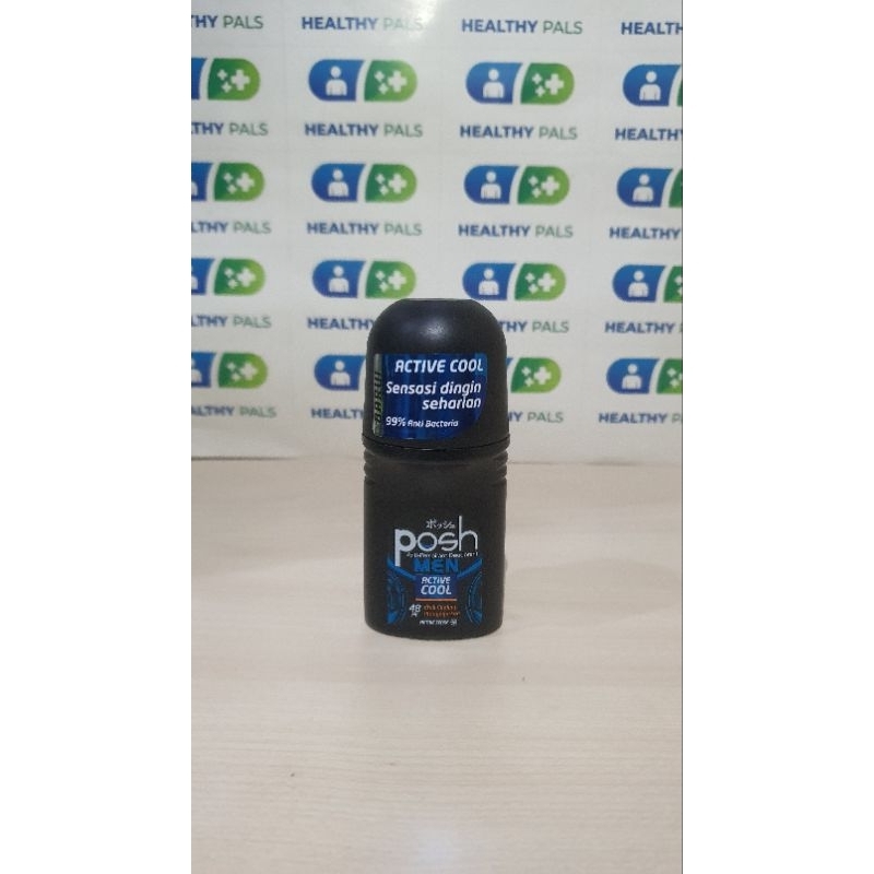 POSH MEN DEODORANT ROLL ON ACTIVE COOL 50 ml 50ml DEODORAN PRIA