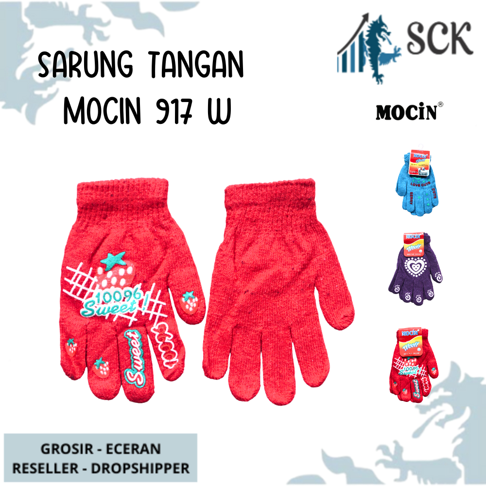 Sarung Tangan MOCIN 917 Motor Dewasa Kombinasi Motif MOCIN 917 / Kaos Tangan Wanita Perempuan / Kaus Tangan Perlengkapan Otomotif - sckmenwear GROSIR