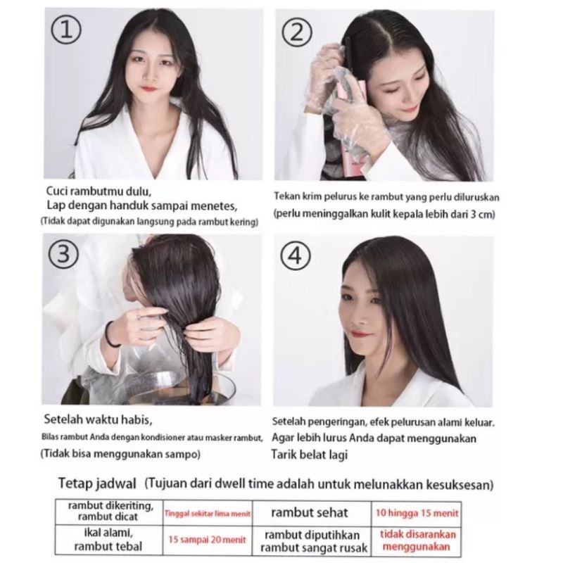 SHOUPIN Smoothing Frizz Opti Straight maintenance Pelurusan rambut instans ori