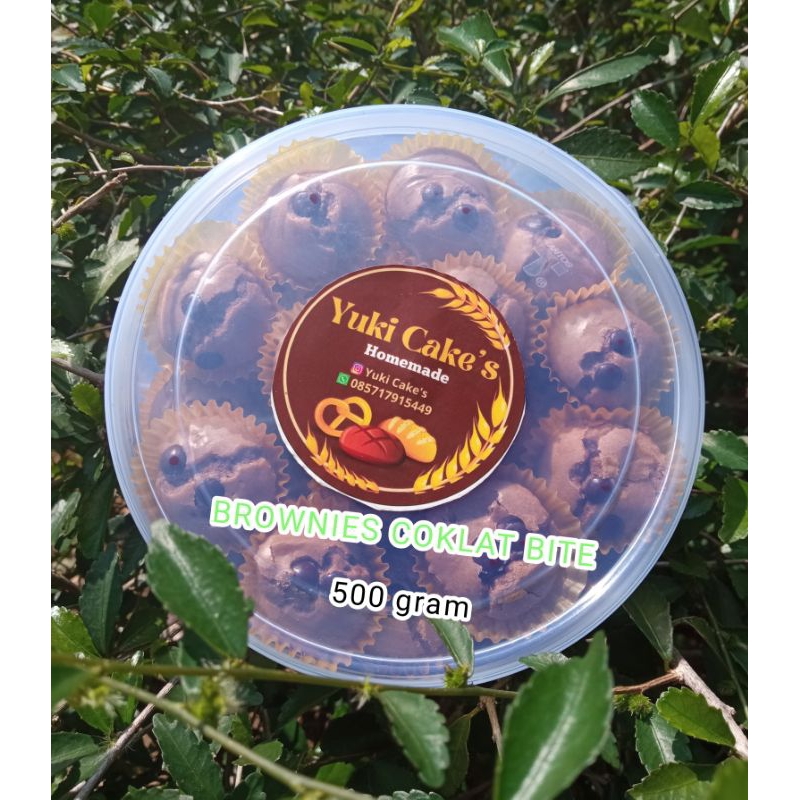 

brownies coklat kering kemasan toples 500 gram,