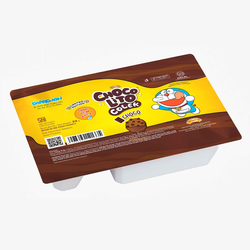 ChocoLito Colek / Kukis Mini Cokelat / Biskuit Cream Yogurt / 29gr