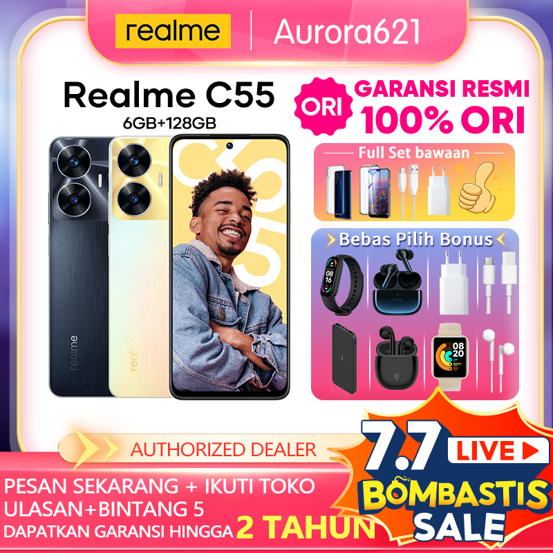 HP realme C55 6+128GB | 8+256GB Headphone ( 33W SUPERVOOC Charge | 64MP AI Camera | Helio G88 Chipset | 90Hz FHD+ | 5000mAh NFC