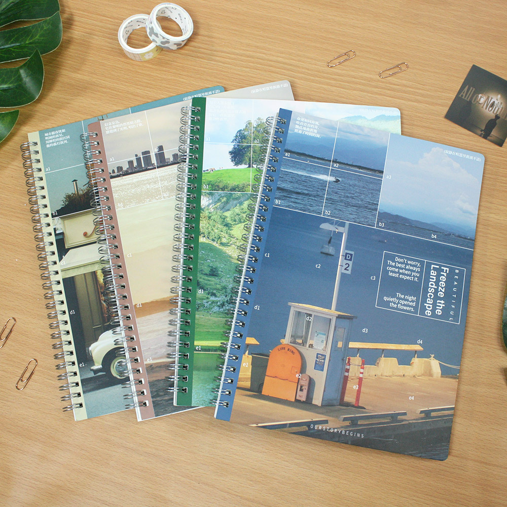 

B5 FREEZE THE LANDSCAPE SPIRAL RULED NOTEBOOK | BUKU TULIS BERGARIS B5