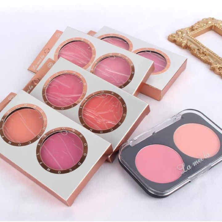 Hope Store - Lameila 5006 Palet Blush On 6 Warna Mineral Pigment Blusher Powder 2in1 Tahan Lama