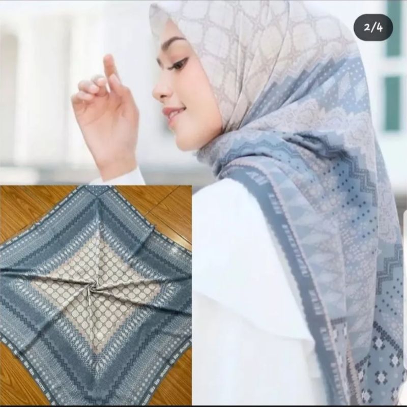 KERUDUNG SEGI EMPAT LASER CUT MOTIF TERBARU