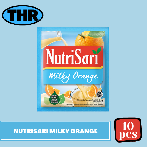 

Nutrisari Milky Orange 1 Renceng isi 10pcs