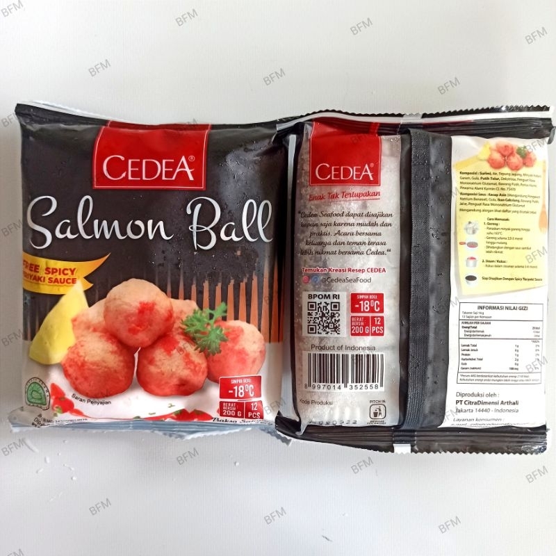 

Cedea Salmon Ball (12 Pcs) 200 Gr