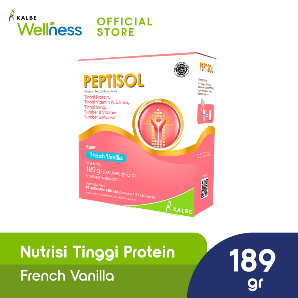 

Peptisol Vanilla 189gr - Nutrisi Tinggi Protein