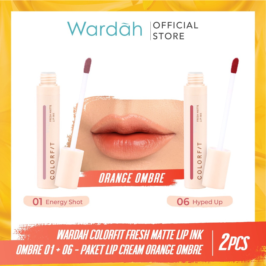 MFI - Wardah Colorfit Fresh Matte Lip Ink Ombre | Netto 4 gr