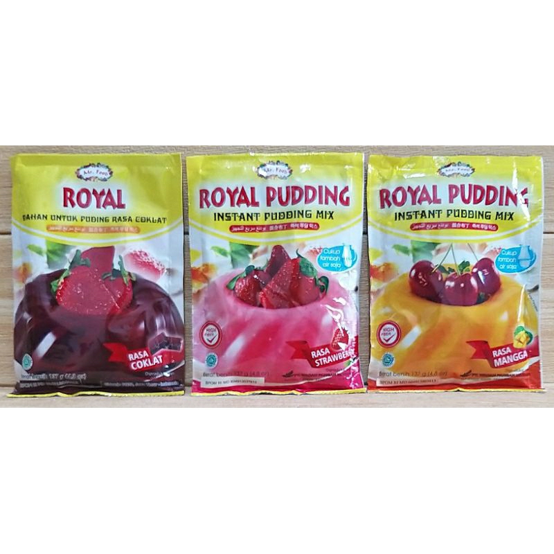 ✔MURAH Mr.Food Royal Pudding Instan 137gr Halal / Instan Pudding Mix