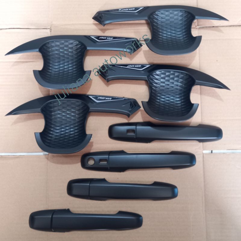 Paket Outer Handle Toyota New Agya 2023 2024 hitam doff