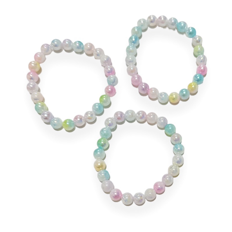 Gelang Mutiara Gradiasi ala Mermaid Elastis Pearl Elastic Korean Bracelet