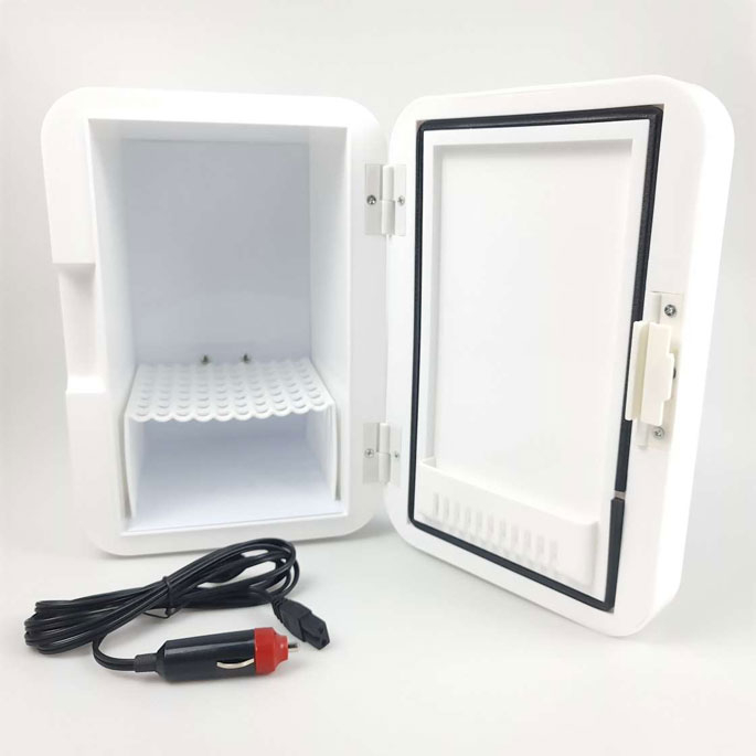 AMOI Kulkas Mini Mobil 2 in 1 Cooler Warmer 8L - HD-8L - White