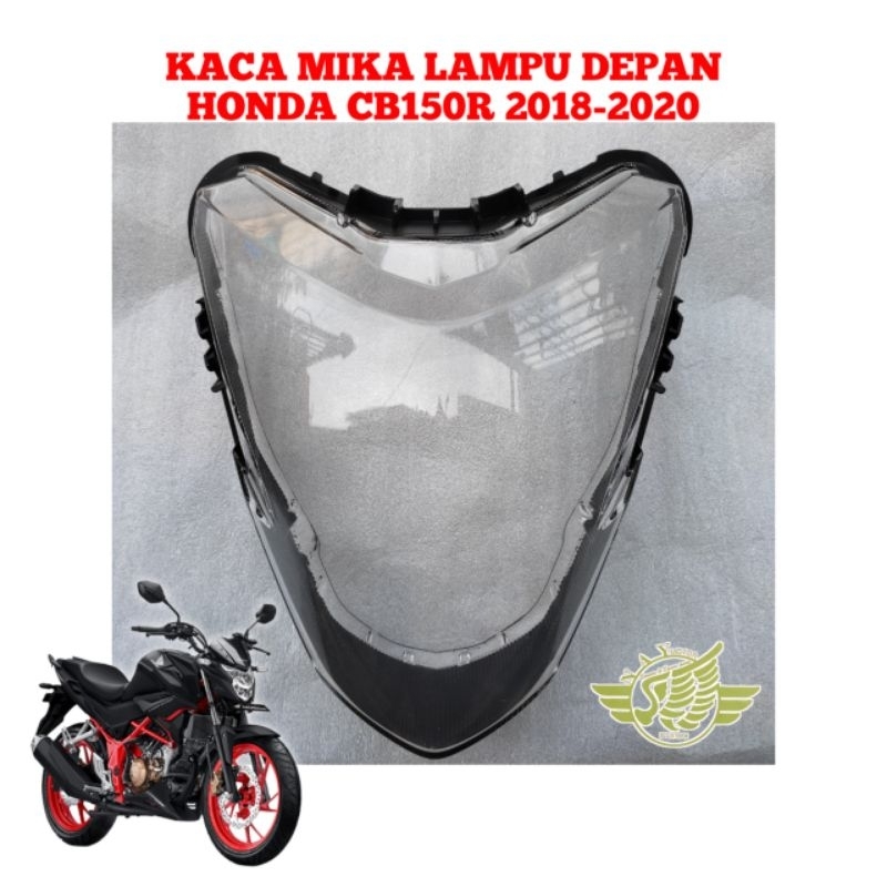 KACA MIKA LAMPU DEPAN HONDA CB150R NEW LED ORIGINAL K15 2018 2019 2020