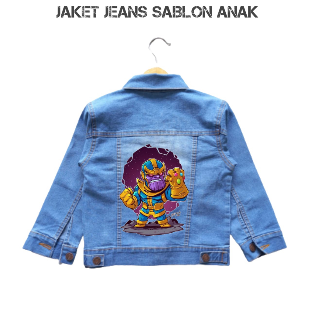 JAKET SABLON KARAKTER ANAK 1-12 TAHUN