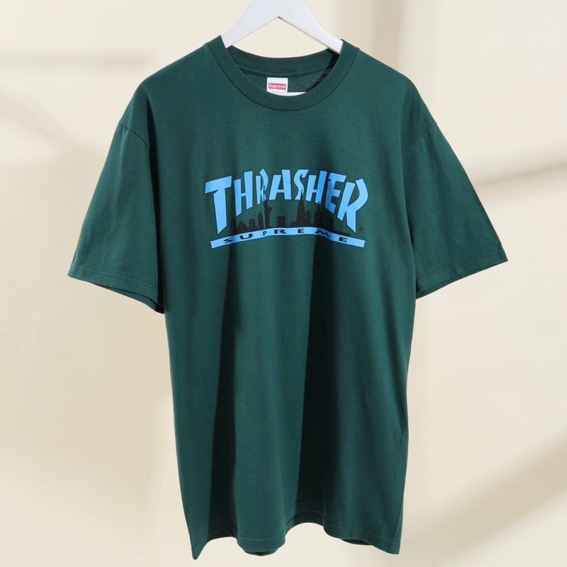Sup. Thrasher Skyline Dark Green Tee