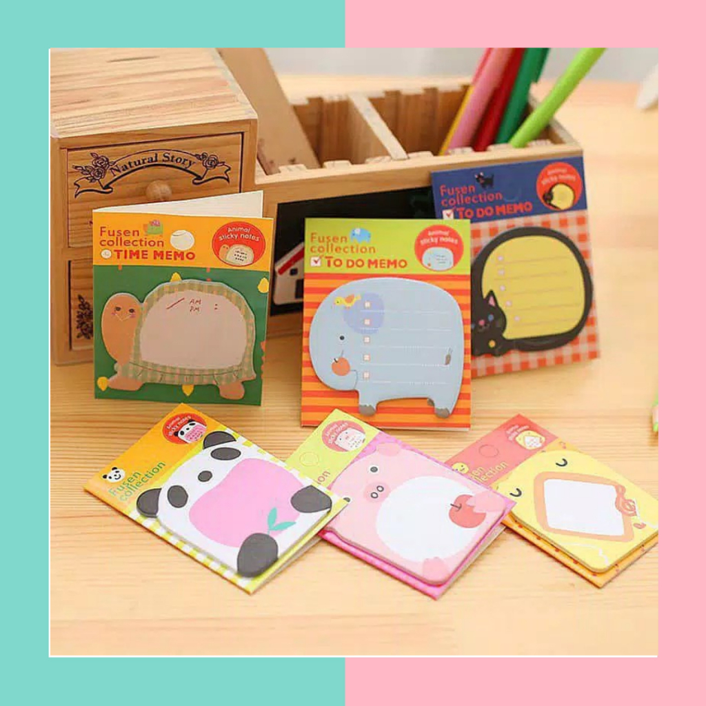 

Marie Shop ➡️ KERTAS MEMO KARAKTER STATIONARY - STICKY NOTES MEMO ANIMAL - MEMO NOTE - KERTAS MEMO KARAKTER HEWAN