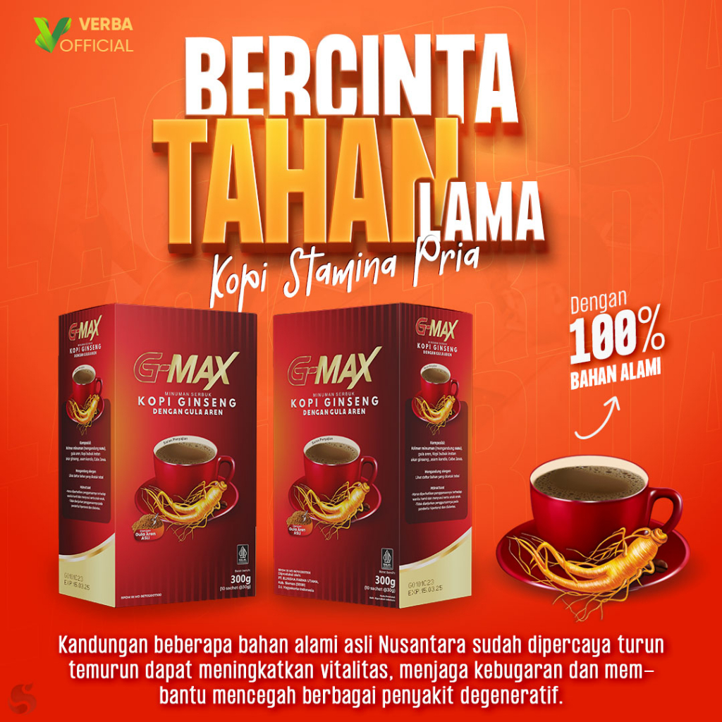 GMAX Kopi Kuat Stamina Pria Agar Tahan Lama sekelas TROY | SLB | MIRACLE