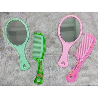 `ღ´ PHINKL `ღ´  Sisir Set Cermin / Sisir + Cermin Gagang / Cermin Rias / Sisir Fancy