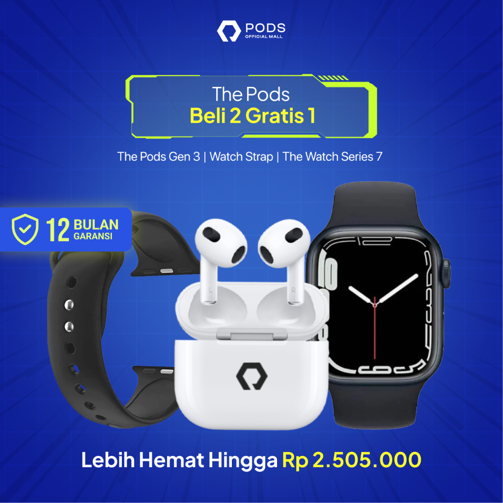 Paket Professional Executive Muda Pack [Watch 8 Ultra 2nd Gen + ThePods Pro 2nd ANC] by Pods Indonesia