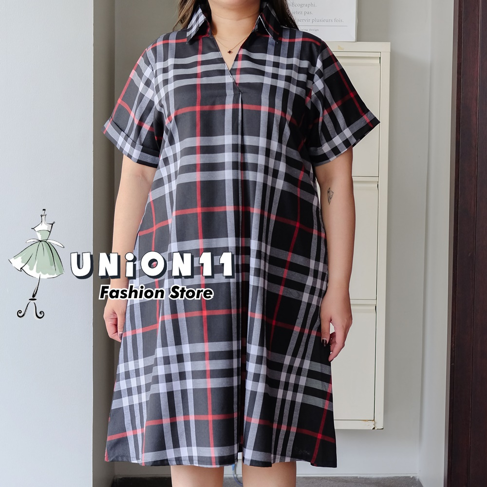 UNION11 - DRESS JUMBO WANITA LD 126 / BAJU JUMBO WANITA / BAJU KERJA WANITA BIGSIZE / DRESS JUMBO WANITA / DRESS JUMBO XXXL WANITA BENKA