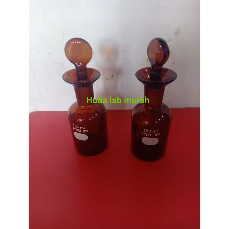 Botol winkler 100ml pyrex,botol wingler 100ml pyrex full amber full coklat