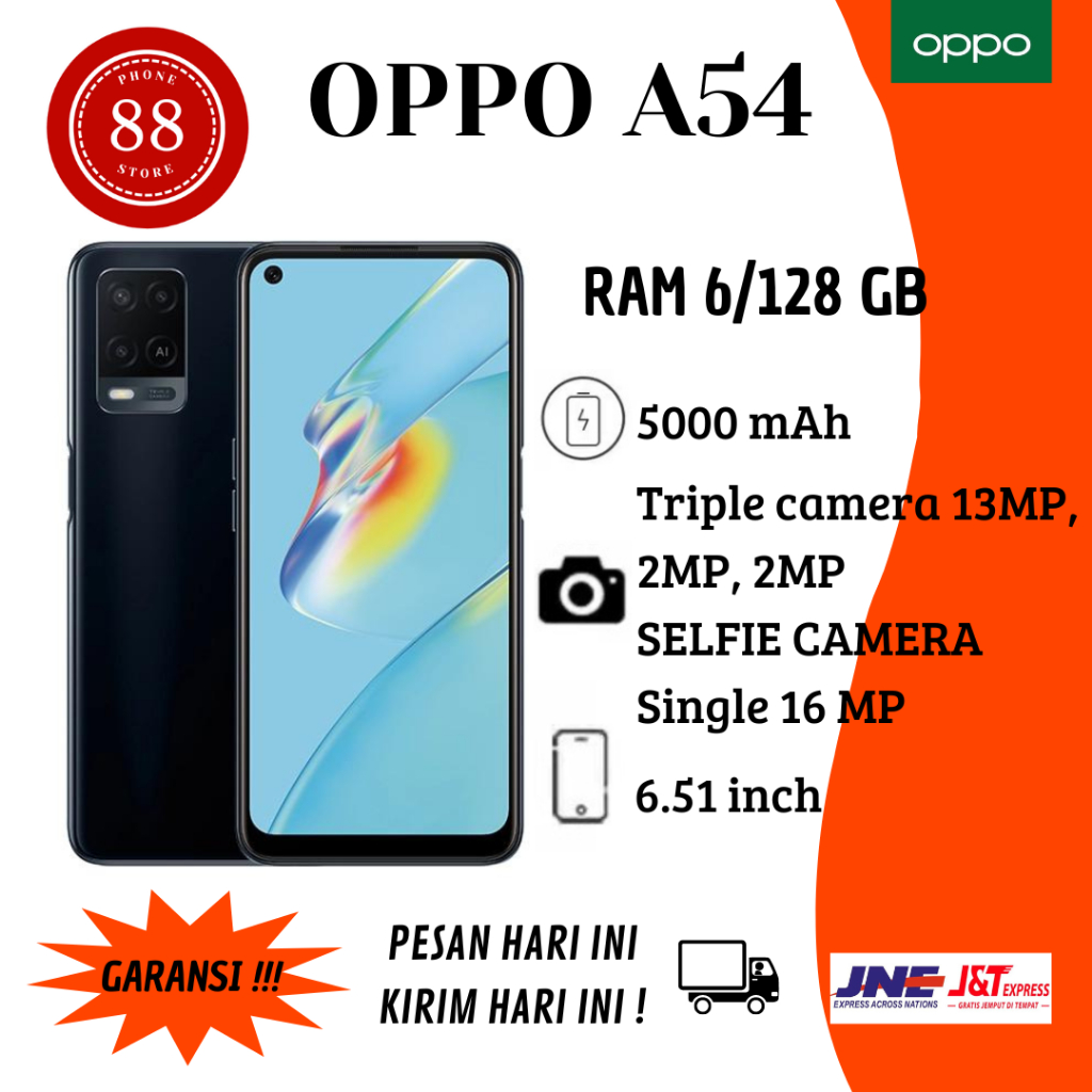 OPPO A54 RAM 6/128GB GARANSI