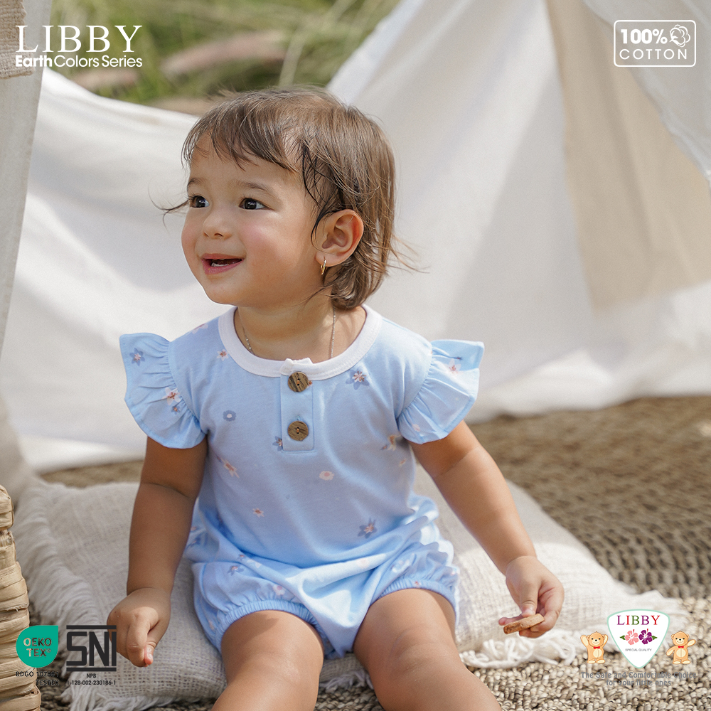 LIBBY Ivy Jumper Earth Color | Motif Size 0-3|3-6|6-12 Bulan (1 pcs/pack)