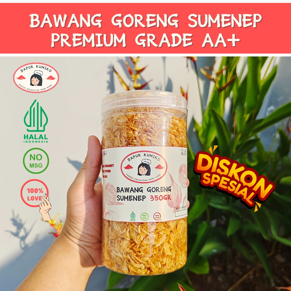 

Bawang Goreng Sumenep Premium Grade AA+ | 350Gr