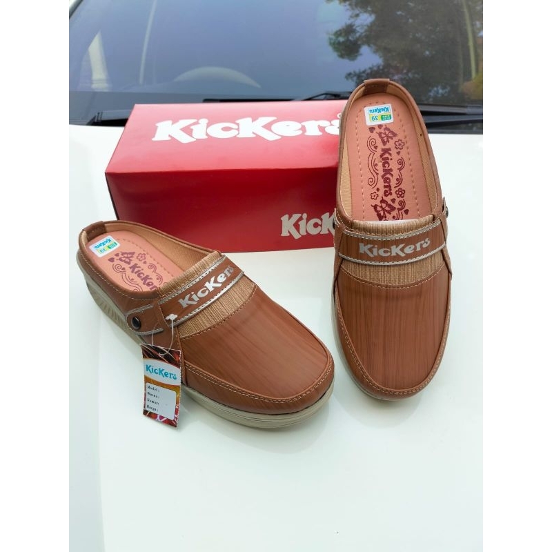 WEDGES SEPATU KICKERS WANITA // slop wedges Kickers // spatu wedges wanita St 06