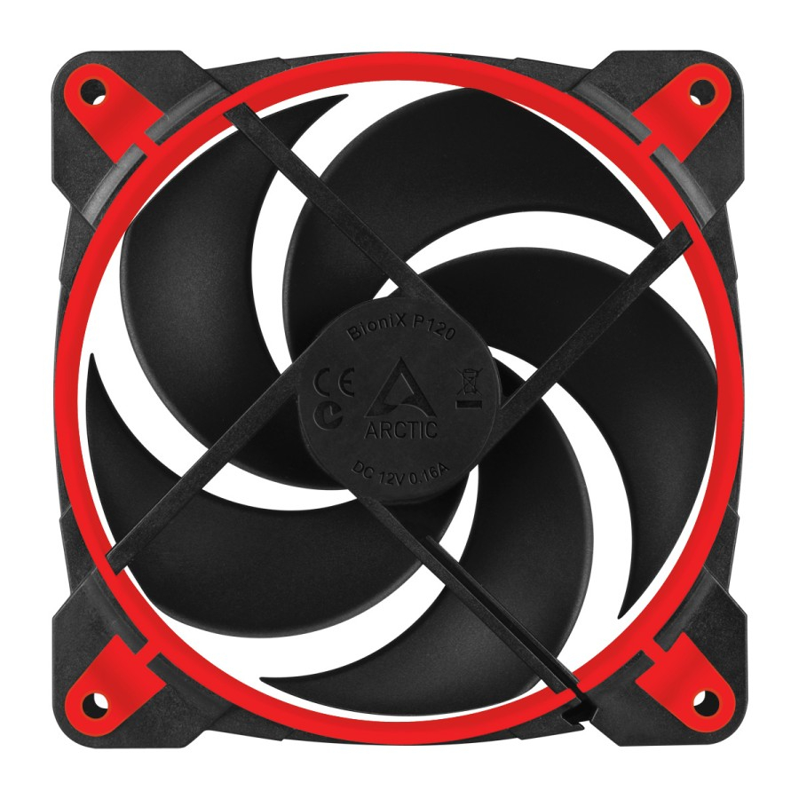 Arctic BioniX P120 12CM Gaming Fan - Black Red / Fan Casing 12CM