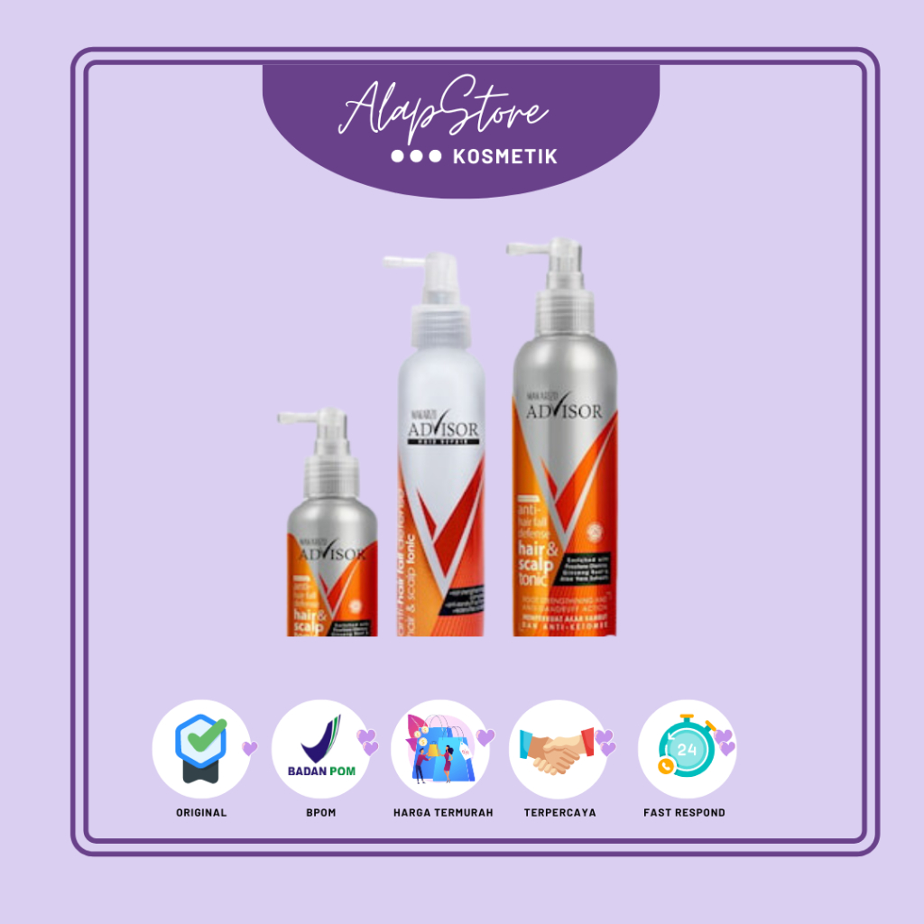 Makarizo Advisor Hair &amp; Scalp Tonic  / Perawatan Rambut Rontok dan Ketombe / Anti Hair Fall