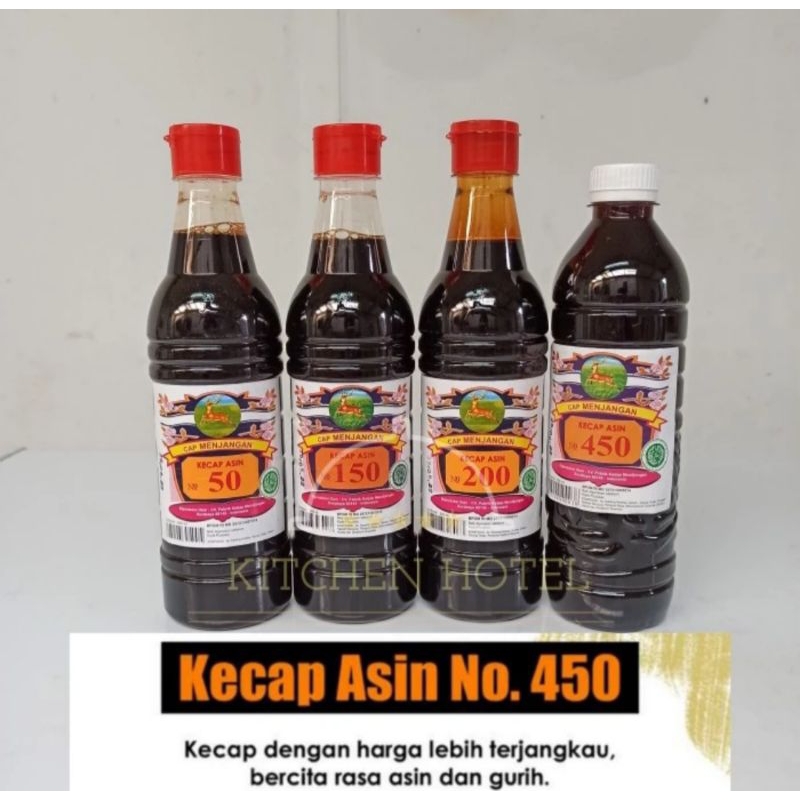 kecap asin menjangan no 450 isi 600 ml