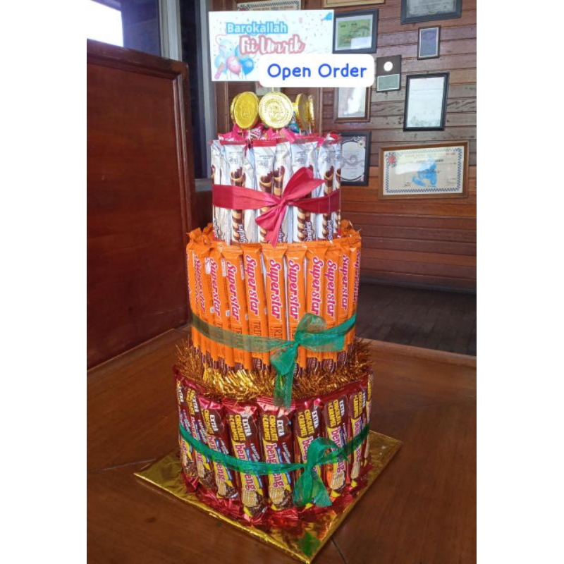 

Snack Tower / kue ulang tahun snack / snack tart