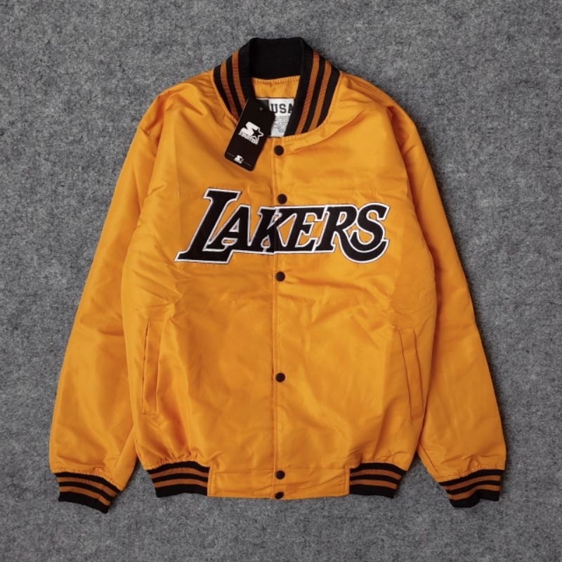 JAKET VARSTY LAKEER BLACK  STARTER FULLTAG + LABEL IMPORT PREMIUM
