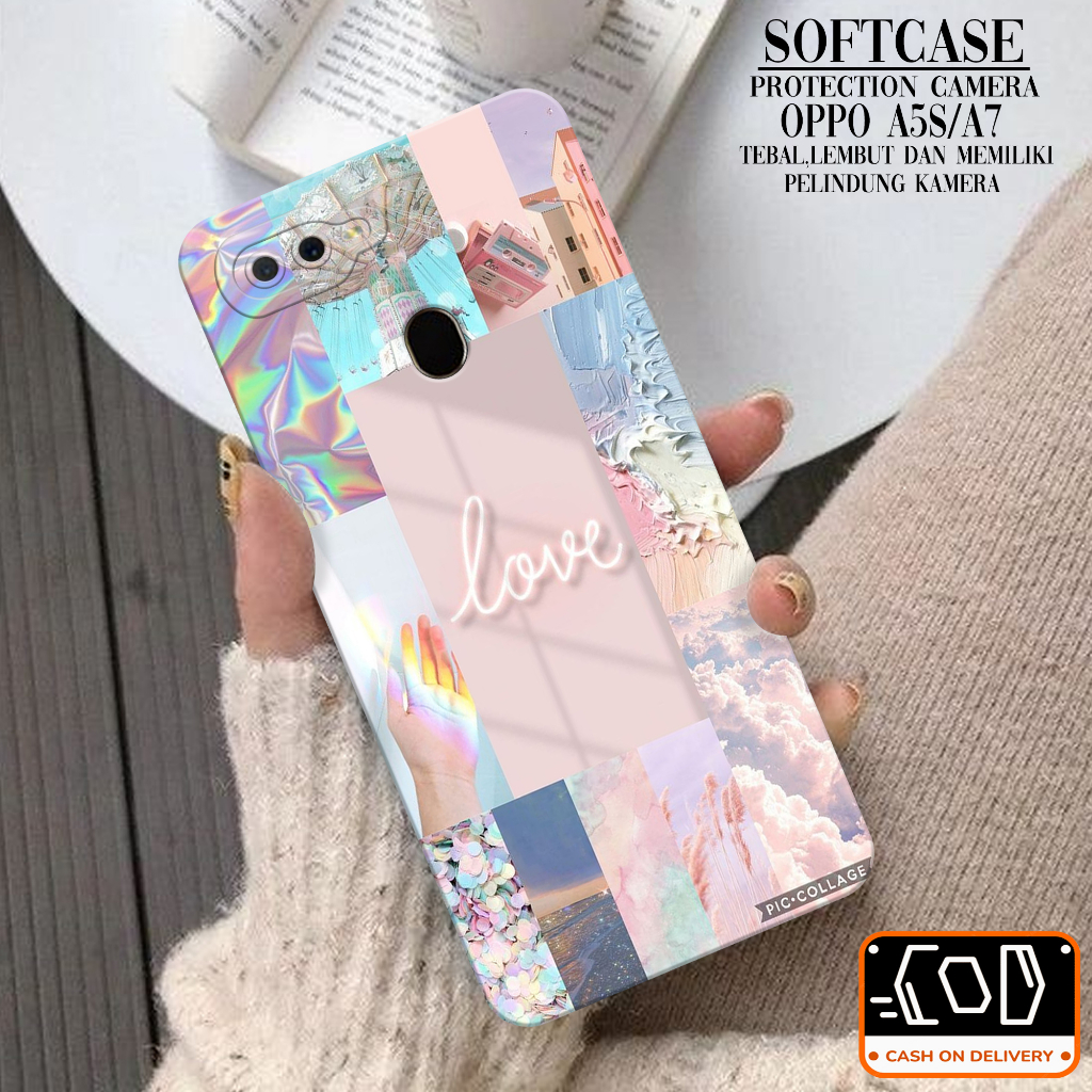 Softcase Oppo A5S/A7 Soft Protection Camera Case Oppo A5S/A7 Terbaru Pelindung Belakang Oppo A5S/A7 