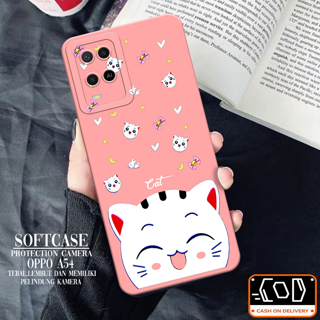 Softcase Oppo A54 Soft Protection Camera Case Oppo A54 Pelindung Belakang Oppo A54 Silikon Oppo A54 
