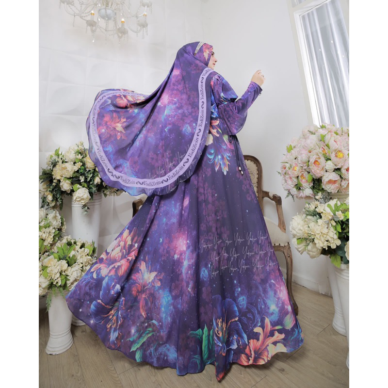 DRESS AURORA PREMIUM SET SYARI’I ORIGINAL BY YODIZEIN SYAR’I