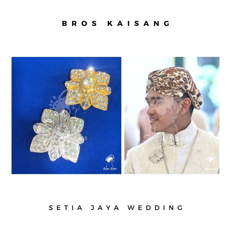 Bros Pengantin Kaisang/ Bros Peci/ Bros Silver Gold