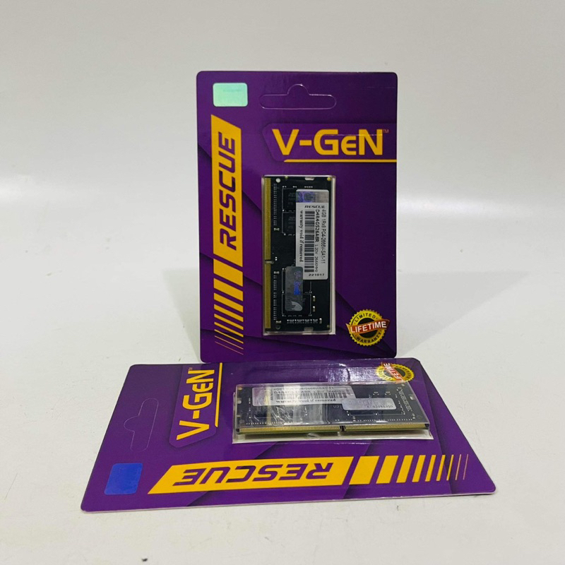 Memory RAM V-Gen Rescue Sodimm 4GB DDR4 PC21300 2666Mhz Vgen Laptop