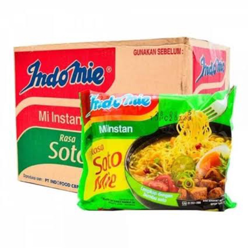 

Indomie Rasa Soto Mie Dus Karton Isi 40