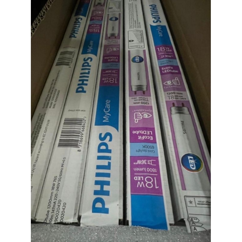 PHILIPS Lampu TL LED T8 Ecofit 18W Putih 120cm Philips