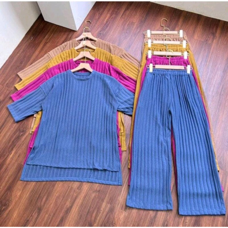Oneset Knit Hornet / Setelan Baju &amp; Celana / Onset knit Long Sleeves / One set kekinian / Setelan Celana Knitt / Onset Knit Hornet Premium Terlariss /